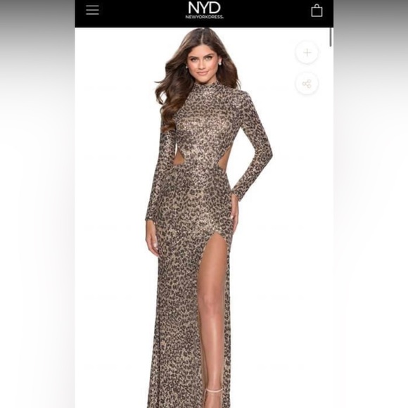 The most stunning formal dress! Everyone needs leopard in their closet 💕 - Picture 1 of 4